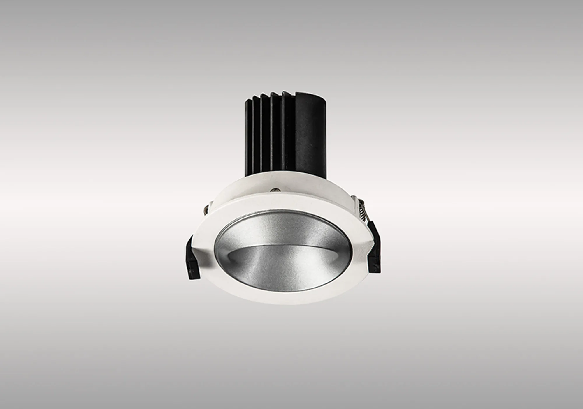 Bonia 12 Powered by Tridonic 12W 1200lm 2700K 36° LED Engine,350mA White/Silver 27° Angled Round Downlight , DRIVER NOT INC. 5yrs Warranty DM202449  Dlux Bonia 12